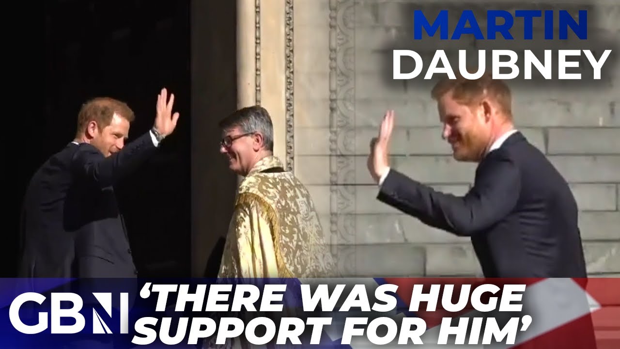 Watch Prince Harry Needing Security to Deal With the Hordes of People